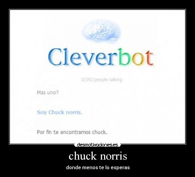 chuck norris - donde menos te lo esperas