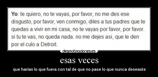 esas veces - 