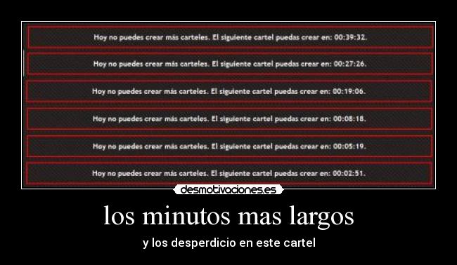 los minutos mas largos -
