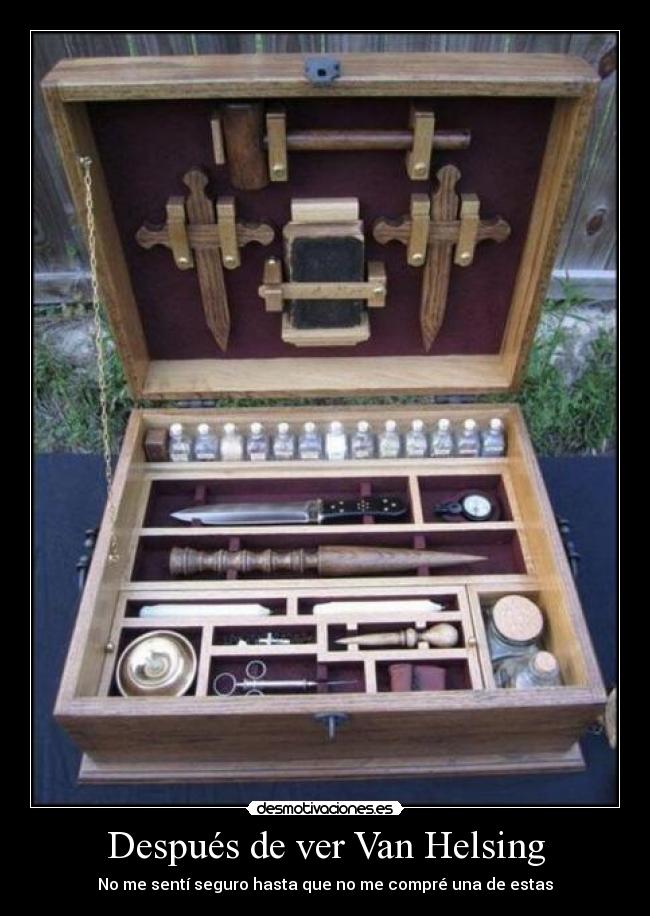 Después de ver Van Helsing - No me sentí seguro hasta que no me compré una de estas