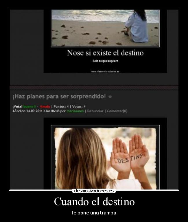 Cuando el destino -
