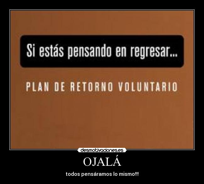 OJALÁ - todos pensáramos lo mismo!!!