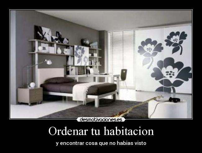 Ordenar tu habitacion - y encontrar cosa que no habias visto