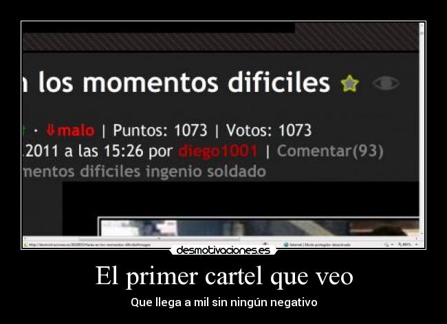 El primer cartel que veo - 