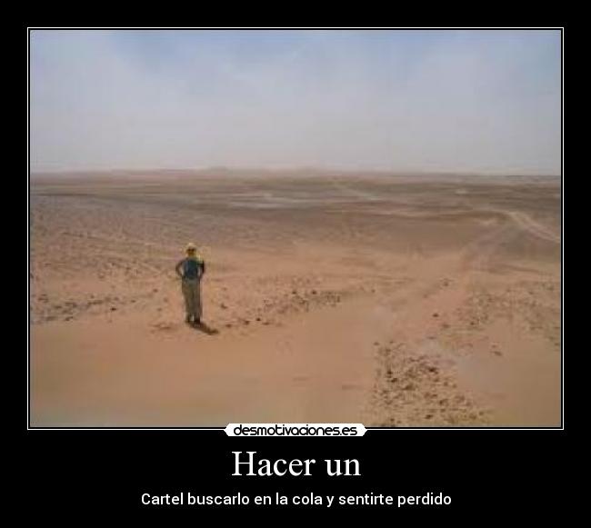 Hacer un -