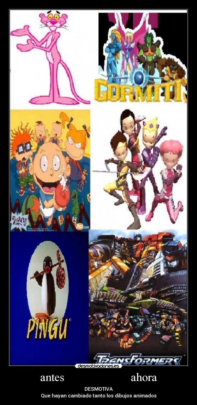 antes                      ahora - 