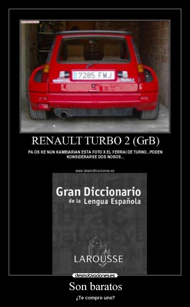 Son baratos - ¿Te compro uno?