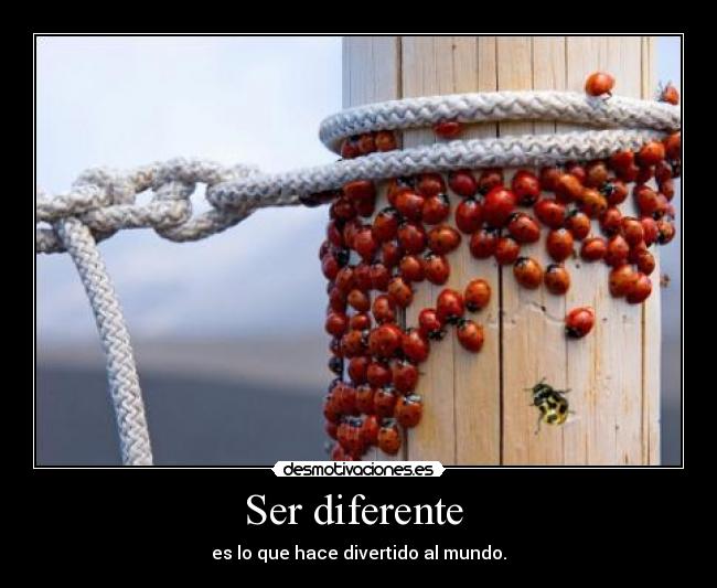 Ser diferente  - 