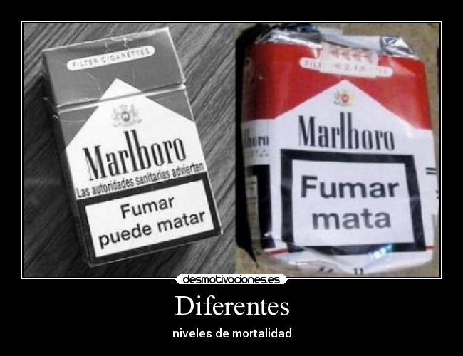 Diferentes - niveles de mortalidad
