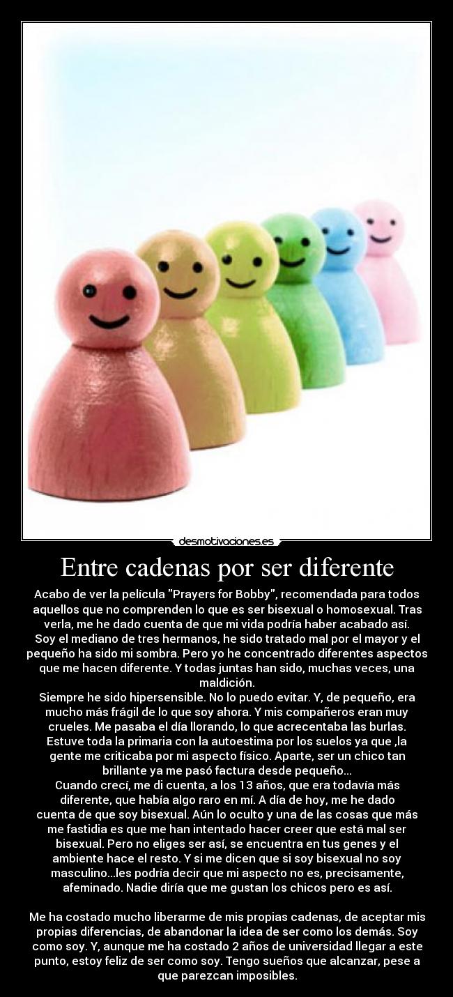 Entre cadenas por ser diferente - 