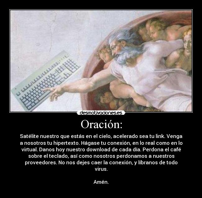Oración: -