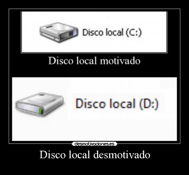 Disco local desmotivado - 