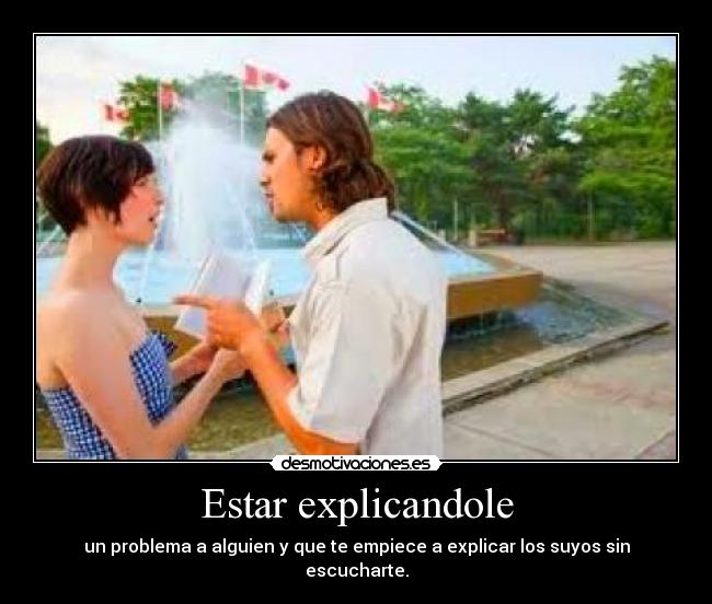 Estar explicandole - 
