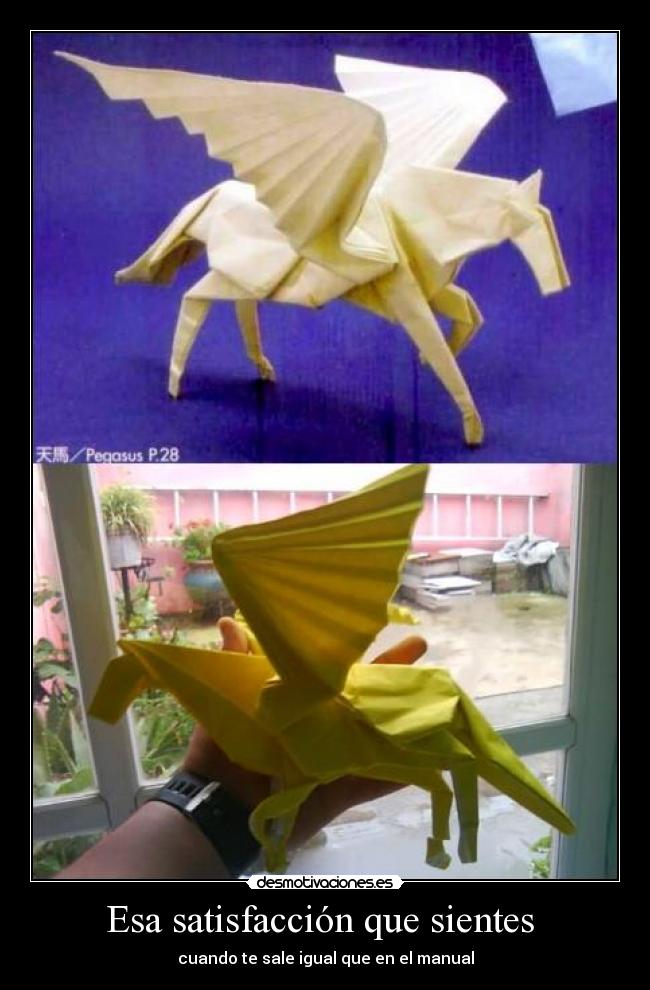 Esa satisfacción que sientes -
