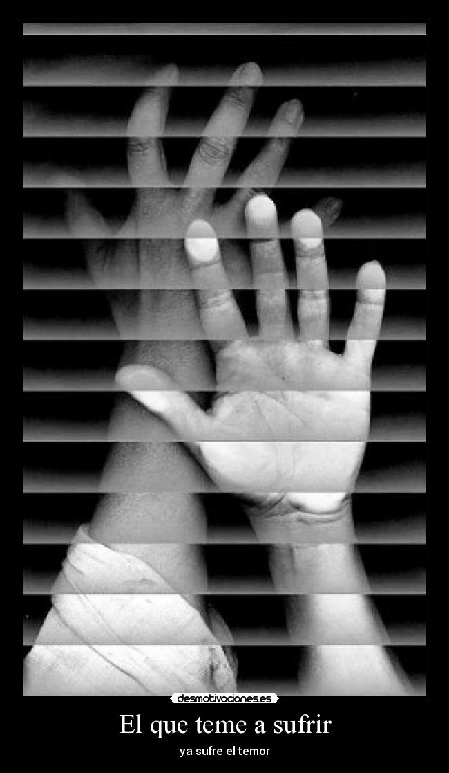 El que teme a sufrir -