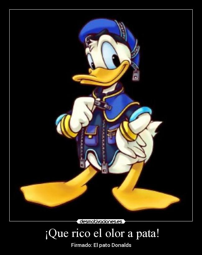 ¡Que rico el olor a pata! -