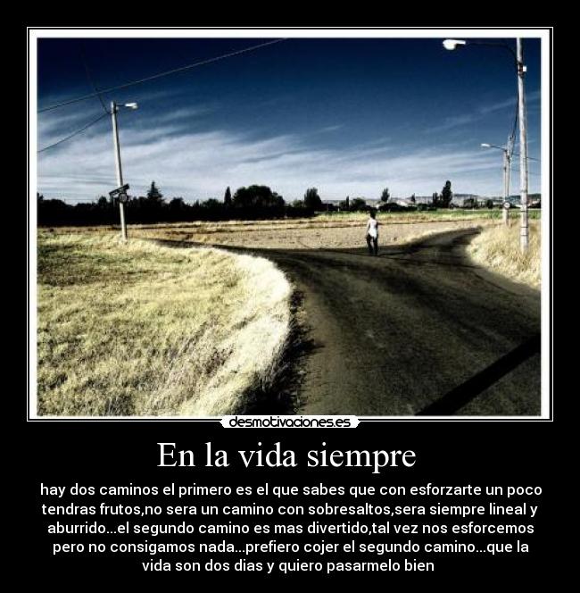 En la vida siempre  - 