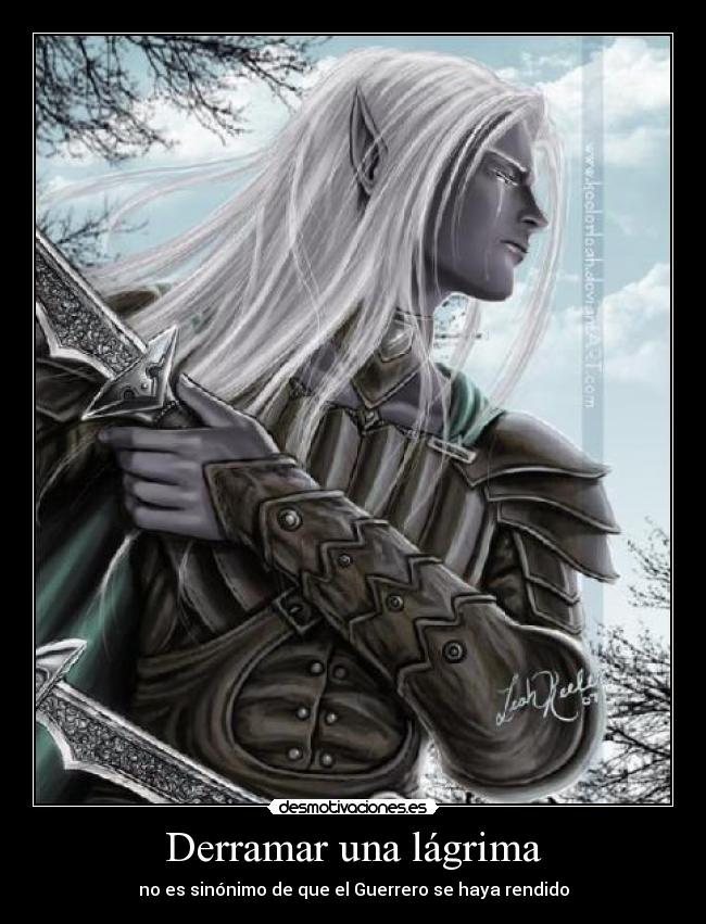 Derramar una lágrima -
