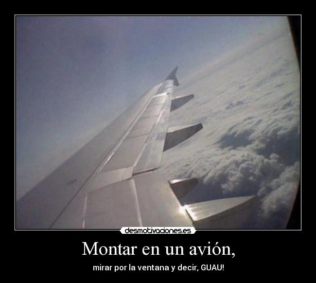 Montar en un avión, - 