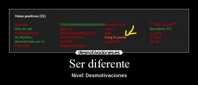 Ser diferente -