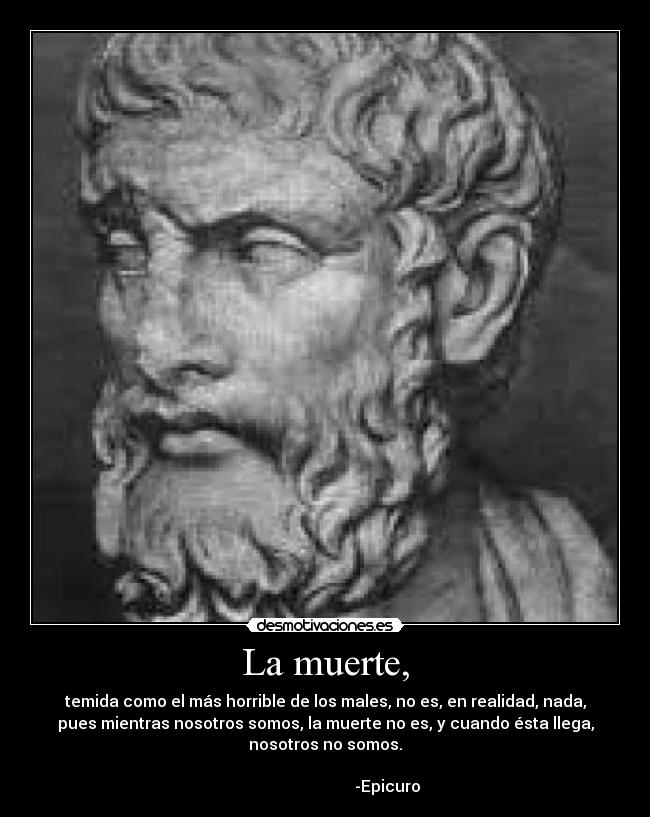La muerte, -