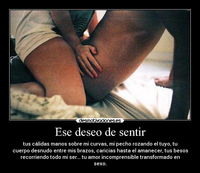 Ese deseo de sentir - 