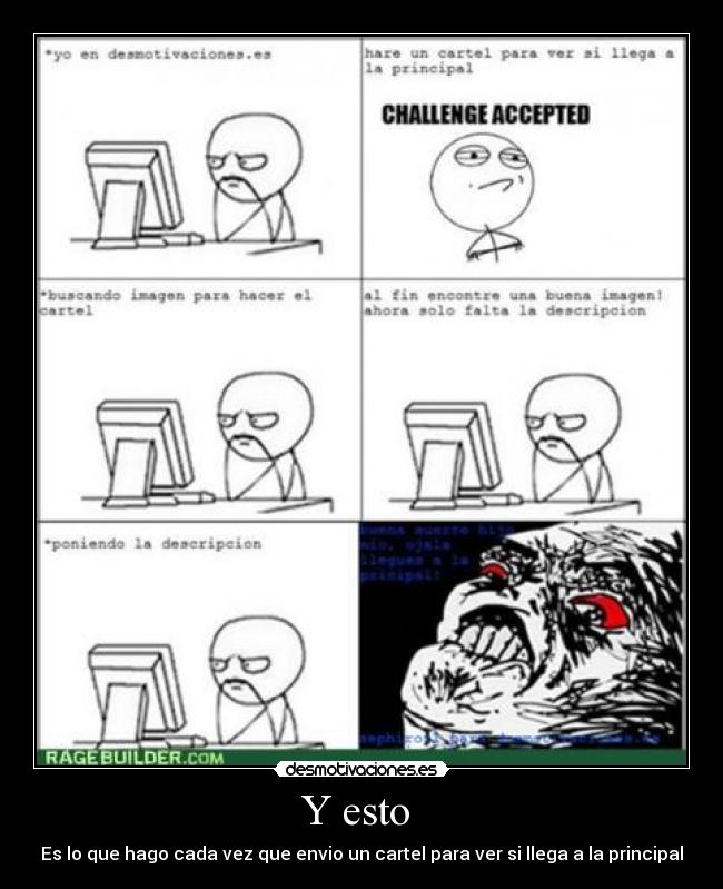 Y esto - Es lo que hago cada vez que envio un cartel para ver si llega a la principal