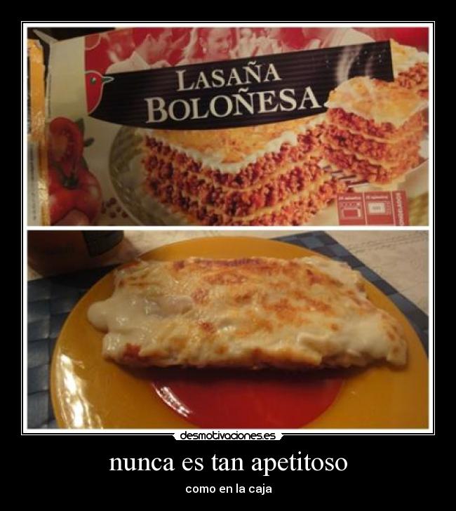 nunca es tan apetitoso - como en la caja