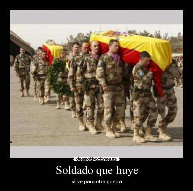 Soldado que huye - sirve para otra guerra