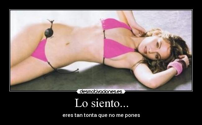 Lo siento... - 