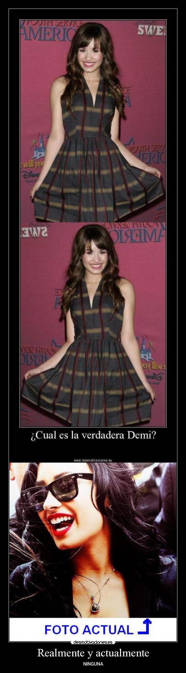 Realmente y actualmente - NINGUNA