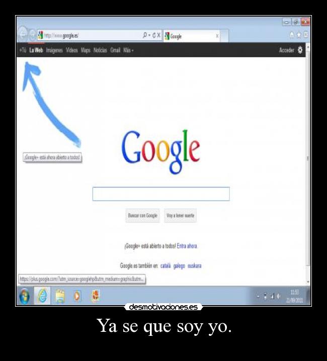 Ya se que soy yo. - 