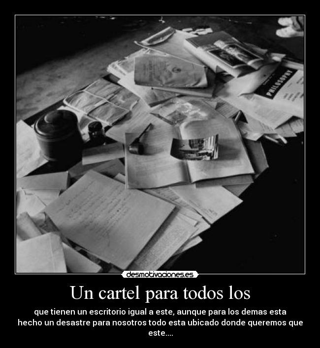 Un cartel para todos los - 