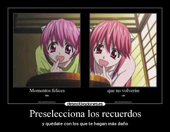 carteles recuerdos resultado del minimegacartel elfen lied raptorhunters desmotivaciones