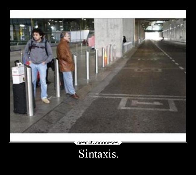 Sintaxis. -