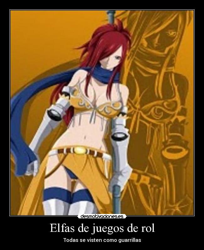 Elfas de juegos de rol - Todas se visten como guarrillas