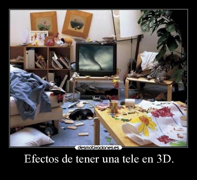 Efectos de tener una tele en 3D. - 