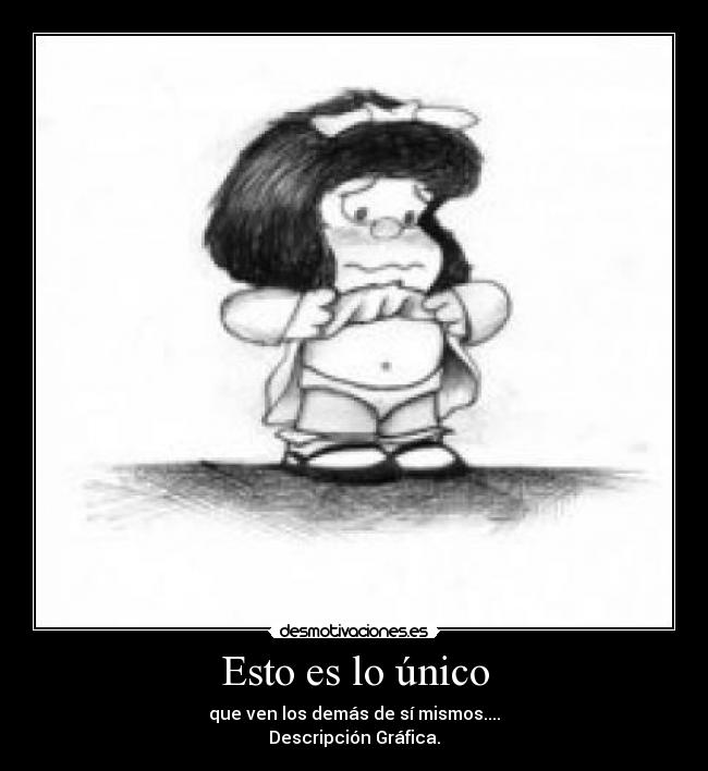Esto es lo único - que ven los demás de sí mismos....
Descripción Gráfica.