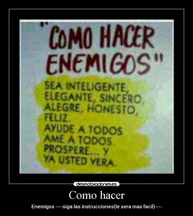 Como hacer - 