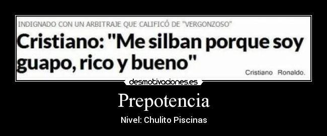 Prepotencia -