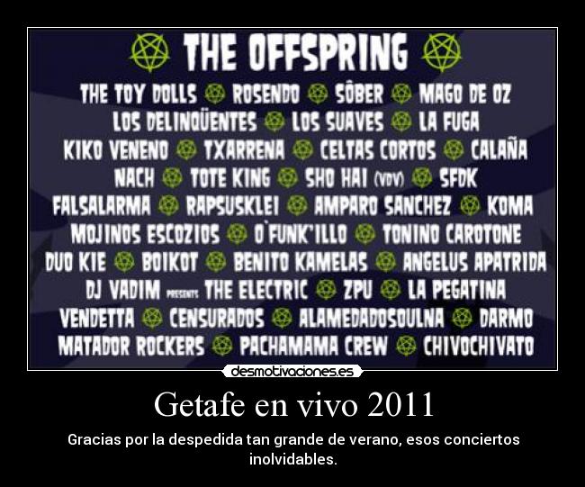 Getafe en vivo 2011 -