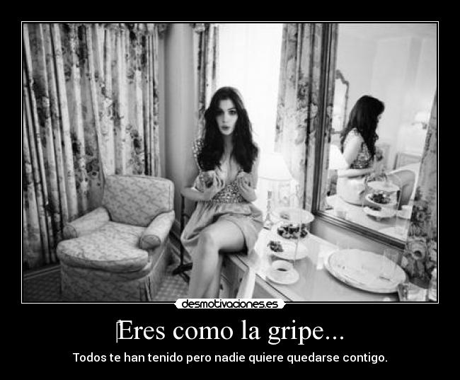 carteles eres como gripe desmotivaciones