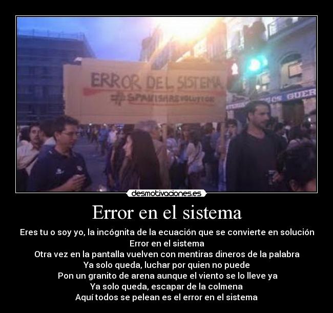 Error en el sistema -