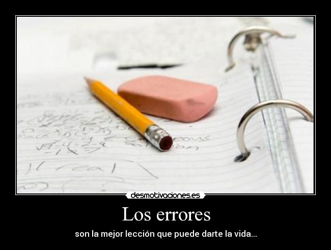 Los errores -