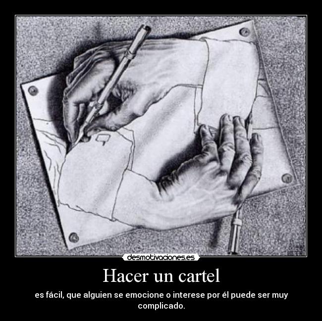 Hacer un cartel -