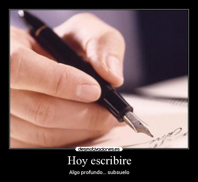 Hoy escribire -
