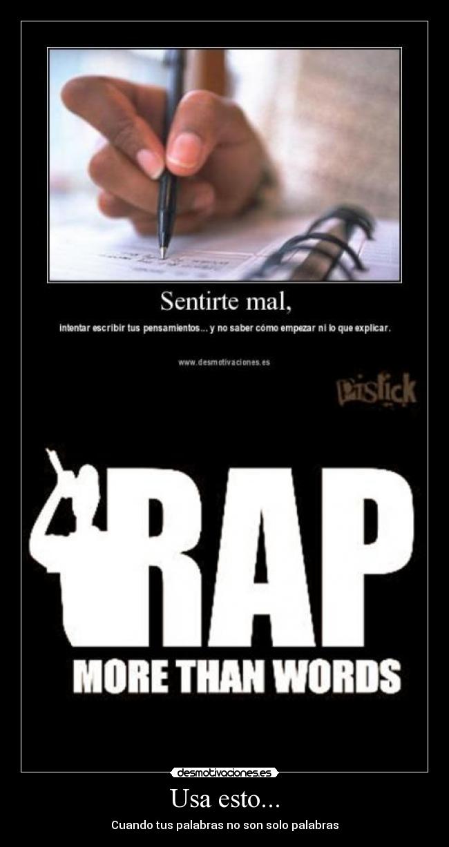 Usa esto... - Cuando tus palabras no son solo palabras