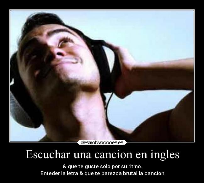 Escuchar una cancion en ingles -