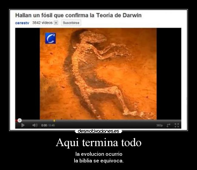 carteles eslabon perdido evolucion charles darwin desmotivaciones