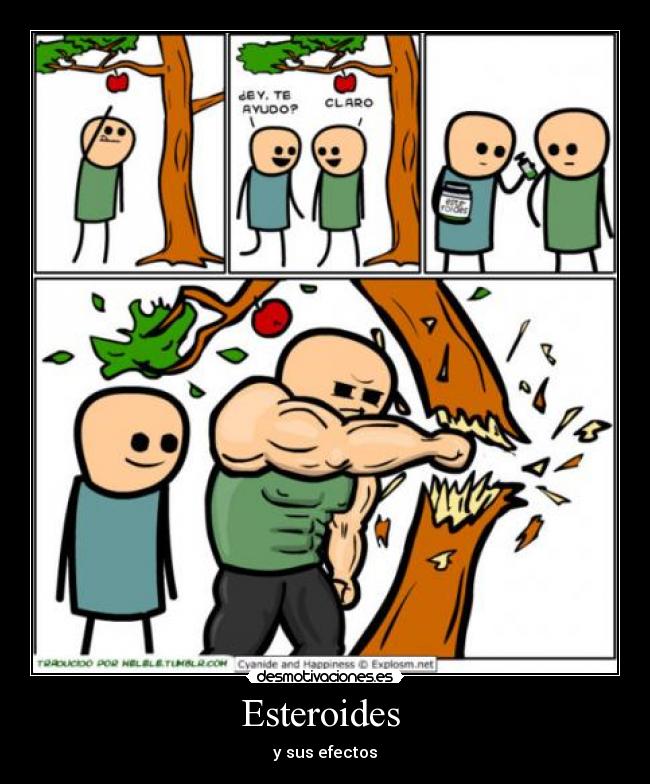 carteles esteroidesefectos desmotivaciones